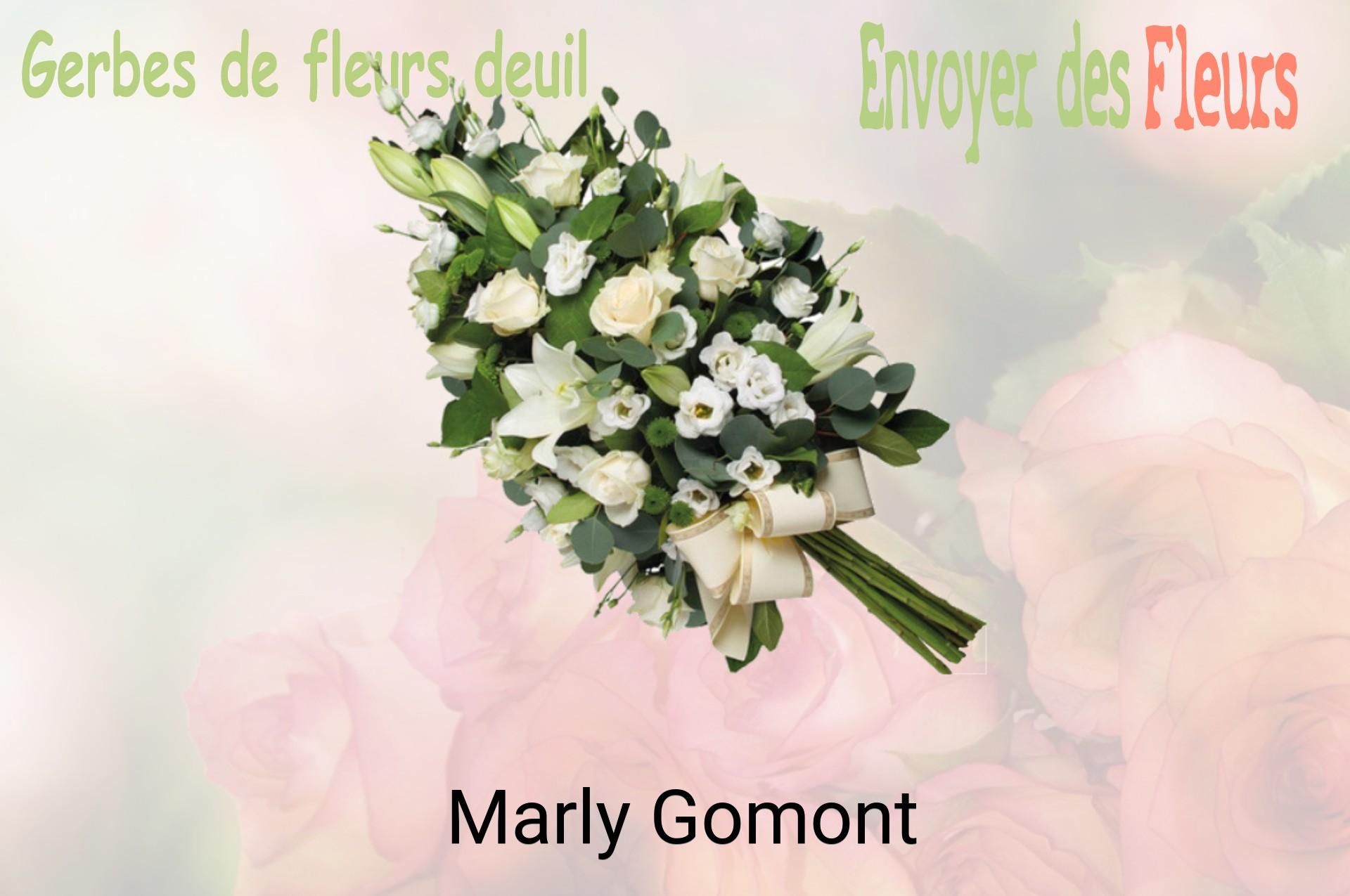 Gerbe de fleurs de deuil livrée à Marly-Gomont